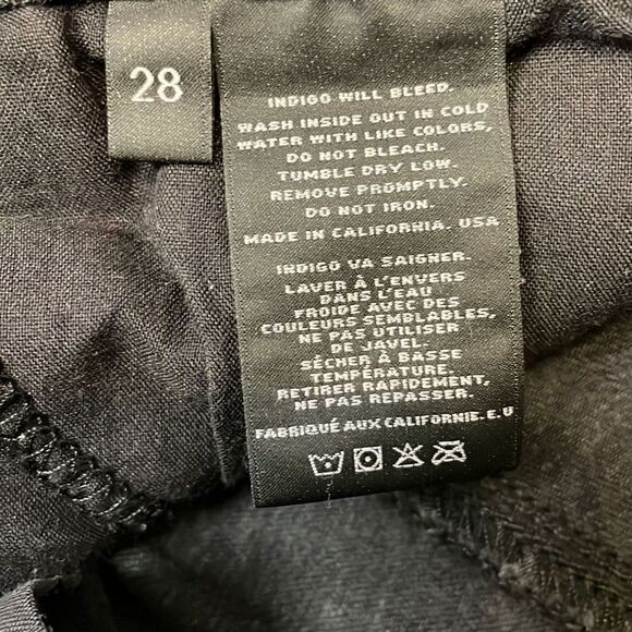 J Brand Vanity Skinny Black Jeans, Size 28 - Picture 10 of 11